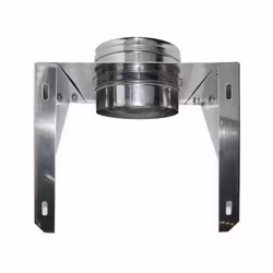 Supporto murale aperto canna fumaria a parete doppia inox DN 200/250. Il supporto murale sostiene il peso della canna fumaria ...