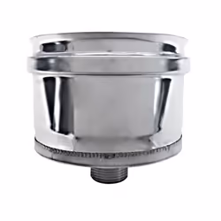 Tappo raccogli condensa canna fumaria a parete doppia inox DN 200/250. ll tappo condensa viene utilizzato per raccogliere e s ...