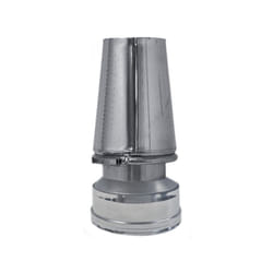 Canna fumaria parete doppia coibentata inox terminale cappello conico dn 150/200