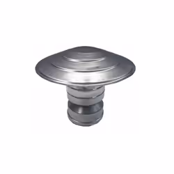 Terminale cappello cinese canna fumaria a parete doppia inox DN 80/130. Questo cappello antivento è un terminale della canna  ...