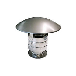 MBM - Canna fumaria parete doppia coibentata inox terminale cappello cinese antivento dn 300/350