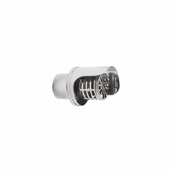 Cappello terminale scarico fumi a parete inox DN 80mm con parapioggiadiametro 80 mm maschio : è un terminale orizzontale in a ...