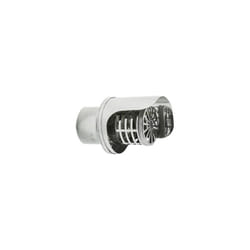 Cappello terminale scarico fumi a parete inox dn 80mm con parapioggia