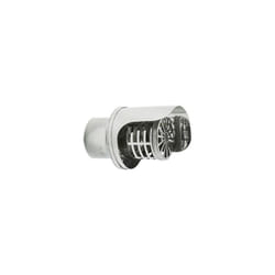 Cappello terminale scarico fumi a parete inox dn 100mm con parapioggia