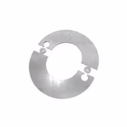 Rosone componibile acciaio inox, finitura grezza, da verniciare, diametro interno 82 mm. diametro esterno 160 mm, canna fumar ...