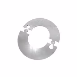 Rosone componibile in acciaio inox, finitura grezza, da verniciare, diametro interno 252 mm. diametro esterno 350 mm, canna f ...