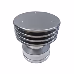 Terminale cappello lamellare canna fumaria a parete doppia inox DN 200/250. Questo cappello è un terminale della canna fumari ...