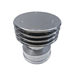 Canna fumaria parete doppia coibentata inox terminale cappello lamellare dn 300/350