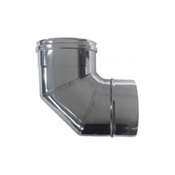 Canna fumaria parete doppia coibentata aria inox dn 100/120 curva 90
