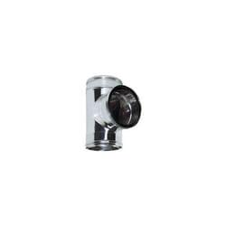 Canna fumaria parete doppia coibentata aria inox dn 100/120 raccordo t 90