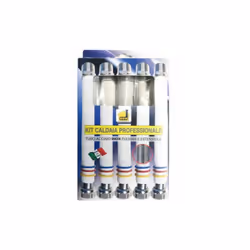 Kit caldaia estensibili, tubo flessibile gas e acqua inox 200 400 mm n 2 da 1/2 n 3 da 3/4'' 200 / 400 mm mega promoestensibi ...