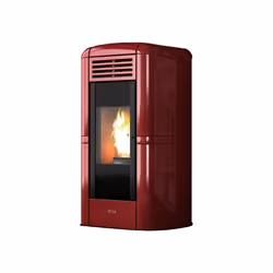 Cola Charme Ductable, Libera installazione, Bordeaux, 25 kg, Pulsanti, Italia, Pellet