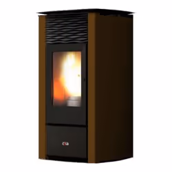 Cola Termo Focus Plus, Libera installazione, Nero, Marrone, Ghisa, Acciaio, 20 kg, Posteriore, Pulsanti