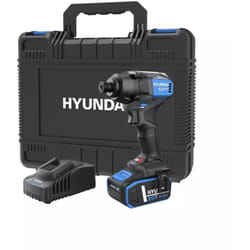kit valigetta avvitatore a impulsi a batteria hyundai 230 nm 20v 4ah e caricabatterie - cod. 25862