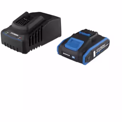 kit caricabatterie singolo e batteria di ricambio Hyundai 20V 2Ah - cod. 25898.Lo Starter Pack Hyundai 25898 è composto da un ...