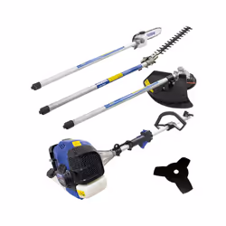 Decespugliatore Hyundai 4 in 1: decespugliatore per erbe, taglio arbusti, tagliasiepi, potatore. Ideale per tutti i lavori di ...