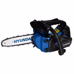 Motosega Hyundai 25,4 cc con barra da 25 cm, leggera (3,8 kg) e antivibrante. Perfetta per potature, offre potenza e precisio ...