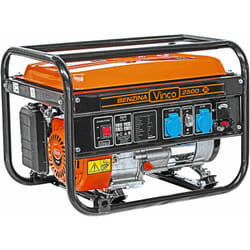 Vinco 60128 gruppo elettrogeno 2000 W 15 L Benzina Nero, Arancione
