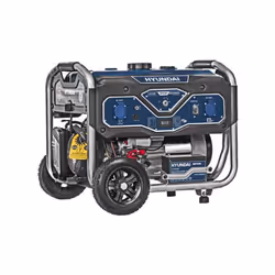 Il generatore di corrente monofase a benzina Hyundai LS4050EB 3,5 KW 196 CC è un generatore con motore Hyundai Euro 5 a 4 tem ...