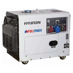 Hyundai - Generatore silenziato diesel hp12 5,5kw (220/380)