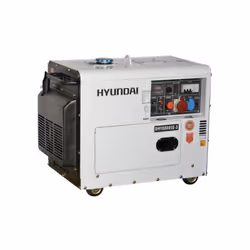 Il generatore a Diesel Trifase silenziato 5,8 Kw 456 CC Hyundai DHY8000SE-3 è un prestante generatore di corrente alimentato ...