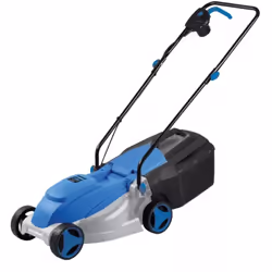 Rasaerba elettrico a spinta Hyundai in resina antiurto con larghezza taglio 32 cm, 1200 W - cod. 65410.Il rasaerba elettrico ...