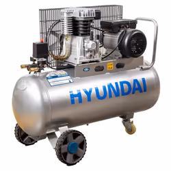 Compressore aria lubrificato Hyundai 100l 3hp - cod. 65604.Il compressore Hyundai lubrificato da 100 litri è una potente solu ...