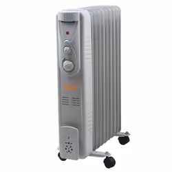 Vinco 70501, Riscaldatore ambiente elettrico a olio, Olio, Olio, Interno, Pavimento, Grigio