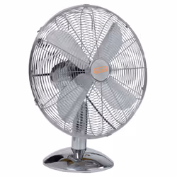 Vinco 70604, Ventilatore domestico con pale, Cromo, Tavolo, 40 cm, Pulsanti, AC