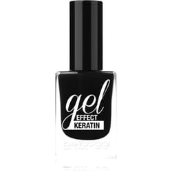 bellaoggi Gel Effect Keratin Nail Polish colore Black To Gold 10 ml
