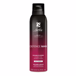 Bionike Defence Man Schiuma da barba per pelli sensibili e intolleranti. Nickel tested, senza coservanti nè glutine. Consente ...