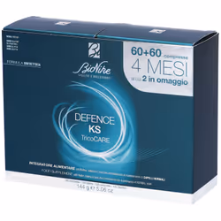 Bionike Defence Ks Tricosafe è un integratore alimentare a base di aminoacidi, vitamine, minerali, con estratti di riso nero  ...