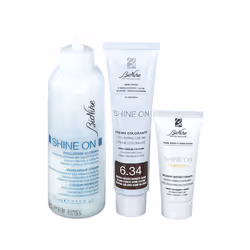 Bionike Shine On Tintura Capelli Biondo Scuro Dorato Rame 6.34 Senza Ammoniaca 75ml + 50ml
