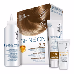 Bionike Shine On Tintura Biondo Chiaro Dorato Nuance 8.3 si utilizza nella colorazione dei capelli per ottenere un risultato  ...
