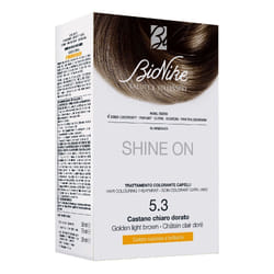 Bionike Shine On Tintura Capelli Castano Chiaro Dorato 5.3 Senza Ammoniaca 75ml + 50ml