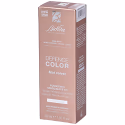 BioNike Defence Color Mat Velvet è un fondotinta opacizzante 12h, ideale per minimizzare pori e imperfezioni. SPF 15, senza c ...