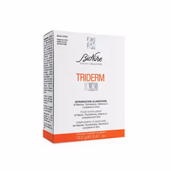 Bionike Triderm Ak 30 Capsule è un integratore alimentare indicato per la pelle. Confezione da 30 capsule.