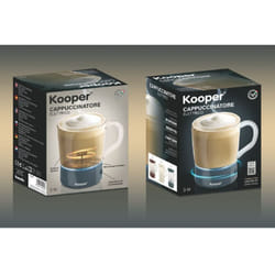Kooper - milky cappuccinatore elettrico 3 w in acciaio e plastica in colore assortito