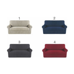 Galileo - Copridivano 2 posti elasticizzato 126x215 cm - Assortito