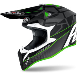 Airoh Wraap Mood Casco motocross, verde, dimensione 2XL per uomo