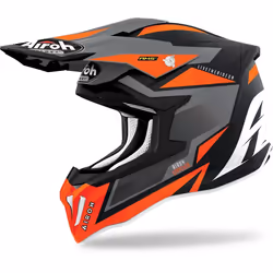 Airoh Strycker Axe Carbon Casco motocross, arancione, dimensione S per uomo