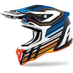 Airoh Strycker Shaded Carbon Casco motocross, blu, dimensione XS per uomo