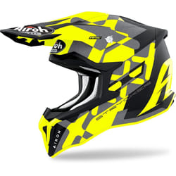 Airoh Strycker XXX Carbon Casco Motocross, giallo, dimensione S per uomo