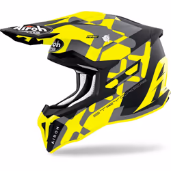 Airoh Strycker XXX Carbon Casco Motocross, giallo, dimensione S per uomo