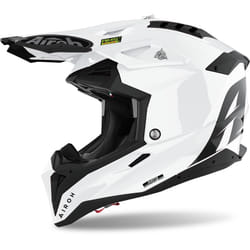Airoh Aviator 3 Color Casco Motocross, bianco, dimensione M per uomo