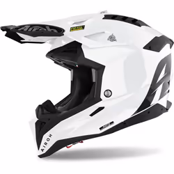 Airoh Aviator 3 Color Casco Motocross, bianco, dimensione M per uomo