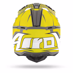 Airoh Wraap Idol Casco Motocross, giallo, dimensione M per uomo