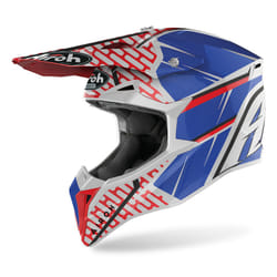 Airoh Wraap Idol Casco Motocross, rosso-blu, dimensione M per uomo