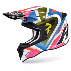 Airoh Strycker View Casco Motocross, multicolore, dimensione L per uomo