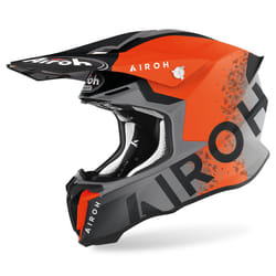 Airoh Twist 2.0 Bit Casco Motocross, grigio-arancione, dimensione S per uomo